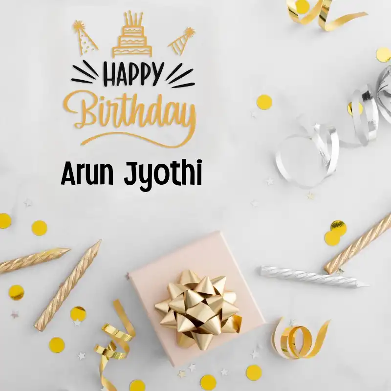 Happy Birthday Arun Jyothi Golden Assortment Card